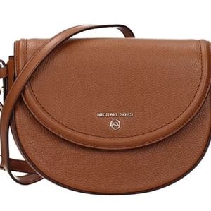 MICHAEL KORS CROSSBODY BAG JET SET CHARM MD WOMEN LEATHER BROWN LUGGAGE